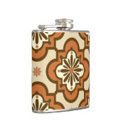 Marokkaans tegelpatroon - Rust en Tan Heupfles (Rechts)