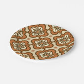 Marokkaans tegelpatroon - Rust en Tan Papieren Bordje (Gekanteld)