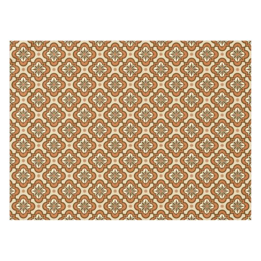 Marokkaans tegelpatroon - Rust en Tan Tafelkleed (Voorkant (Horizontaal))