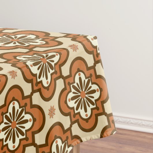 Marokkaans tegelpatroon - Rust en Tan Tafelkleed (Voorbeeld)