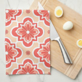 Marokkaans tegelpatroon - schaduwen van koraal Sin Theedoek (Quarter Fold)