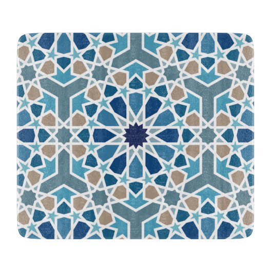 Marokkaans tegelpatroon snijplank (Voorkant)