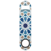 Marokkaans tegelpatroon speed flessenopener (Achterkant)