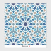 Marokkaans tegelpatroon sticker (Vel)