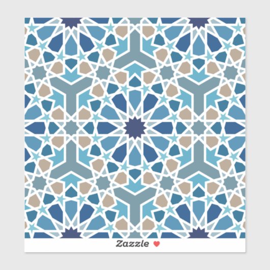 Marokkaans tegelpatroon sticker (Vel)