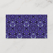 Marokkaans textielpatroon visitekaartje (Achterkant)