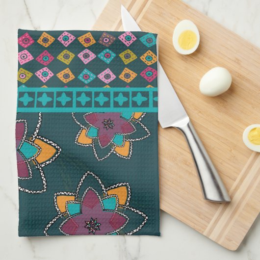 Marokkaans theedoek voor patchwork (Quarter Fold)