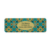 Marokkaans thema etiket (Voorkant)