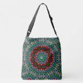 Marokkaans thema mandala patroon crossbody tas (Achterkant)