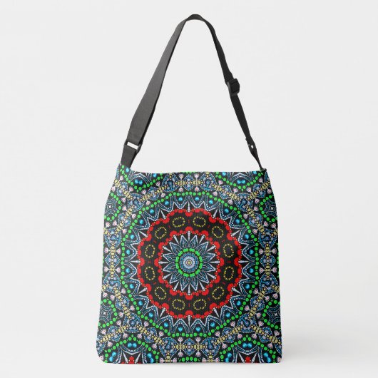 Marokkaans thema mandala patroon crossbody tas (Achterkant)