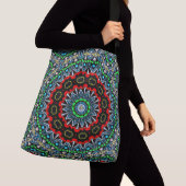 Marokkaans thema mandala patroon crossbody tas (Dichtbij)
