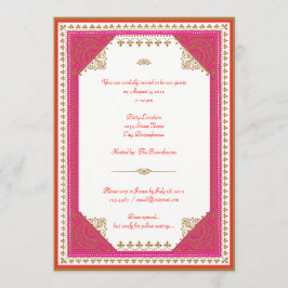 Marokkaans thema uitnodiging