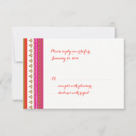 Marokkaans thema Uitnodiging RSVP-kaart