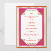 Marokkaans thema uitnodiging voor feest (Voorkant / Achterkant)