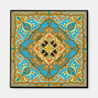 Marokkaans Tile Blue-groen goud