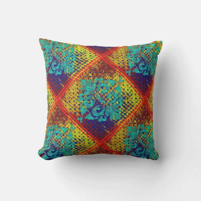 Marokkaans Tile Diagonaal Buitenkussen (Voorkant)