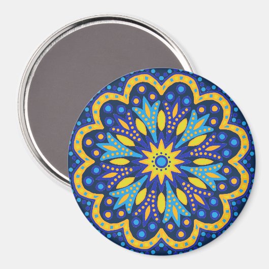 Marokkaans Tile Magnet (Voorkant / Achterkant)