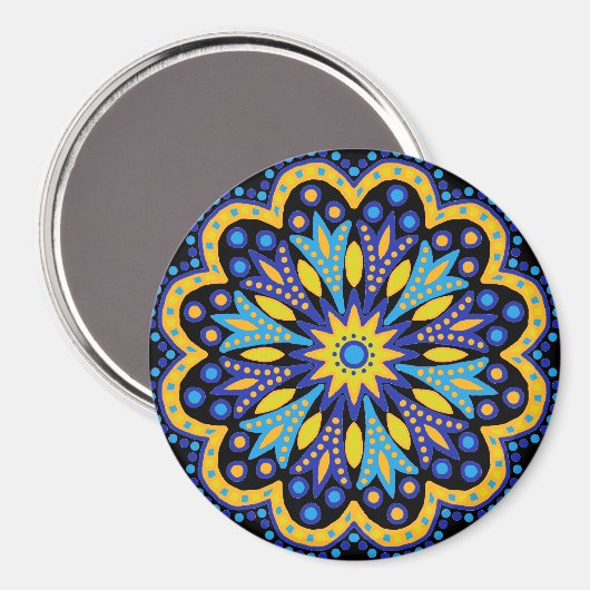Marokkaans Tile Magnet (Voorkant / Achterkant)