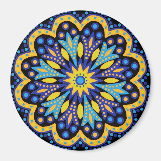 Marokkaans Tile Magnet (Voorkant)