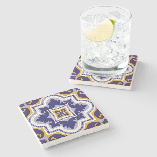 Marokkaans Tiles Pattern #1 Sierkussen Trivet Stenen Onderzetter (Zijkant)