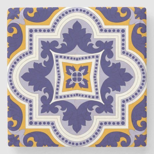 Marokkaans Tiles Pattern #1 Sierkussen Trivet Stenen Onderzetter (Voorkant)