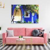 Marokkaans venster canvas afdruk (Insitu (Woonkamer))