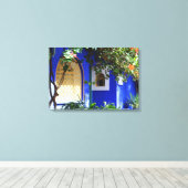 Marokkaans venster canvas afdruk (Insitu (Houten vloer))