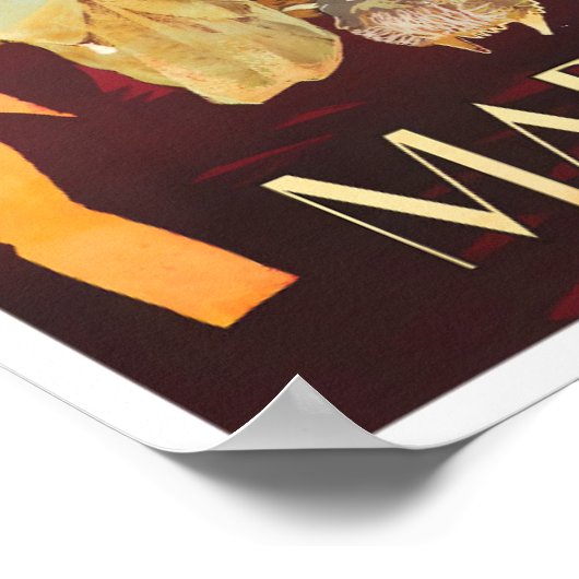 Marokkaans vintonijnreizen poster (Hoek)