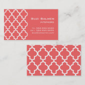 Marokkaans Visitekaartje van Koraaldromen (Voorkant / Achterkant)