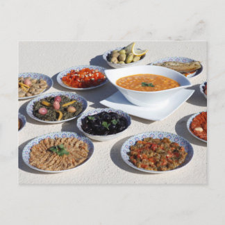 Marokkaans voedsel - Marokkaanse tagine Briefkaart