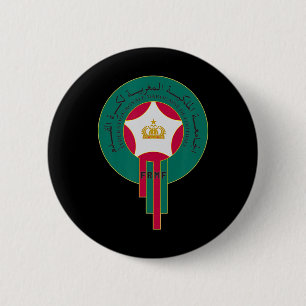 Marokkaans voetbalshirt Marokko voetbyll vlag Ronde Button 5,7 Cm