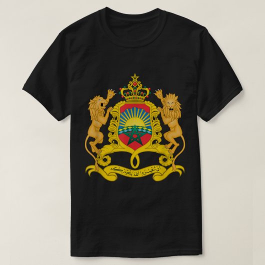 Marokkaans wapenschild T-shirt Vlag souvenir Rabat (Design voorkant)
