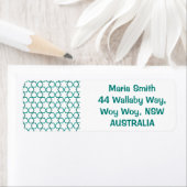 Marokkaans weefpatroon etiket (Insitu)