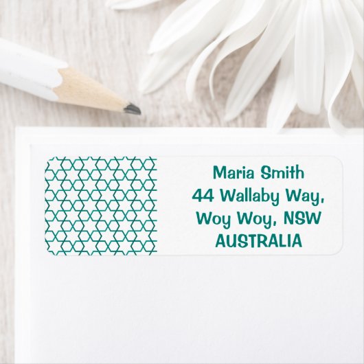 Marokkaans weefpatroon etiket (Insitu)