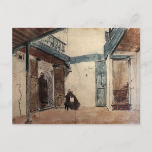 Marokkaans zakboek #1 van Eugène Delacroix Briefkaart (Voorkant)