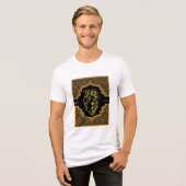 Marokkaans Zellij T-shirt | Tijdloze liefde & amba (Voorkant volledig)