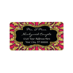 Marokkaans zwembad Gold Glitter Elegant Wedding Etiket