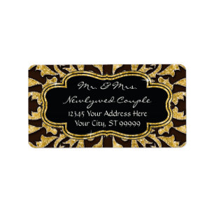 Marokkaans zwembad Gold Glitter Elegant Wedding Etiket