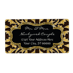 Marokkaans zwembad Gold Glitter Elegant Wedding Etiket