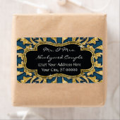 Marokkaans zwembad Gold Glitter Elegant Wedding Etiket (Insitu)