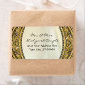 Marokkaans zwembad Gold Glitter Elegant Wedding Etiket (Insitu)