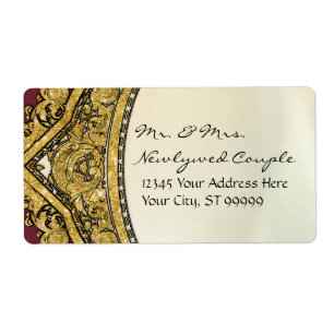 Marokkaans zwembad Gold Glitter Elegant Wedding Etiket