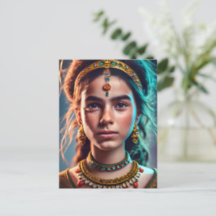 Marokkaanse Amazigh meisje Briefkaart