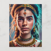 Marokkaanse Amazigh meisje Briefkaart (Voorkant)