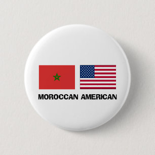 Marokkaanse Amerikaan Ronde Button 5,7 Cm