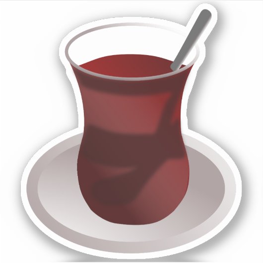 Marokkaanse Arabische Midden-Oosterse thee Sticker (Voorkant)