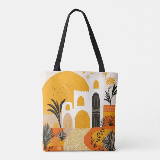 Marokkaanse architectuur Abstract Tote Bag (Achterkant)