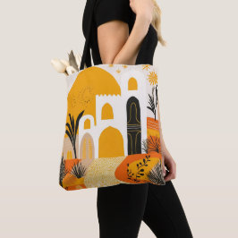 Marokkaanse architectuur Abstract Tote Bag