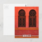 Marokkaanse architectuur, Marrakesh City Marokko Briefkaart (Voorkant / Achterkant)