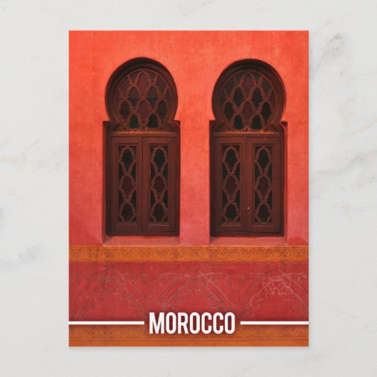 Marokkaanse architectuur, Marrakesh City Marokko Briefkaart (Voorkant)